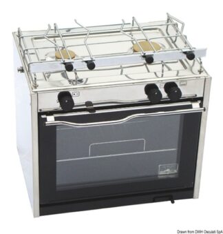 Osculati 50.375.00 Cucina Compact 2 Fuochi + Forno cucine con forno techimpex