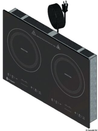 Osculati 50.706.61 Piano Cottura Ad Induzione 2 Fuochi 110V piani cottura in vetroceramica ad induzione ac 120v 60hz