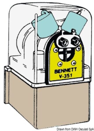 Osculati 51.232.03 Bn-Vp1135-R/24 - Elettrovalvola Rossa 24 V correttore di assetto bennett