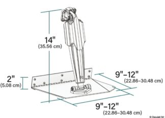 Osculati 51.267.01 Lenco Pro Control Auto Standard 229 X 305 Mm kit correttori dassetto lenco pro control standard mount ed edge mount