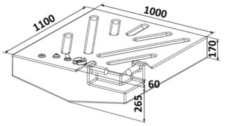 Osculati 52.035.05 Serbatoio Polietilene 206 L serbatoi carburante