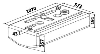 Osculati 52.036.13 Serbatoio Carburante Polietilene 120 Lt serbatoi carburante
