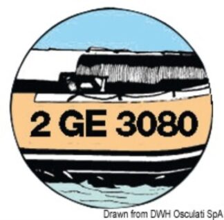 Osculati 54.533.10U Lettere U 20 Cm Nero lettere e targhette ce