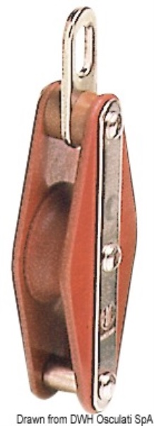 Osculati 55.004.03 Bozzello Hye Tufnol 1 Puleggia Eho 14X50 bozzelli viadana hye e sea sure
