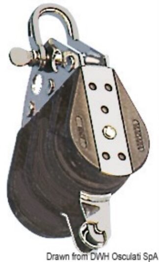 Osculati 55.033.12 Bozzello Sfere 3 Pulegge Grillo Arricavo 12X57 bozzelli viadana hye e sea sure