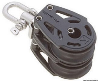 Osculati 55.052.01 Bozzello 2 Pulegge (Testa Universale) A bozzelli viadana hye e sea sure