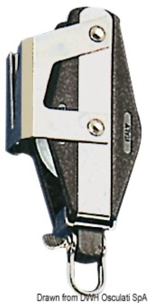 Osculati 55.077.08 Bozzello 2 Pulegge Violino Strozzascotte A bozzelli viadana hye e sea sure