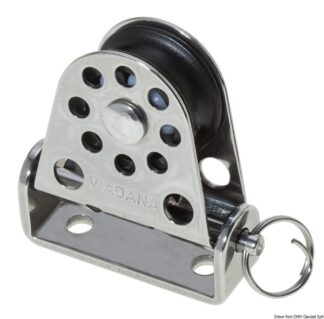 Osculati 55.082.01 Bozzello Verticale Pivotante Ø Mm 22 Per Cime Mm 6 bozzelli di rinvio e per cavi metallici