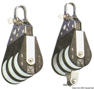 Osculati 55.084.12 Bozzello 3 Pulegge Testa Fissa C bozzelli viadana hye e sea sure