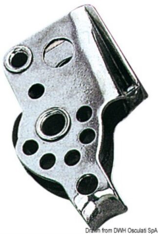 Osculati 55.090.09 Bozzello Inox 1 Puleggia Arricavo Strozzatore 17X5 bozzelli viadana hye e sea sure