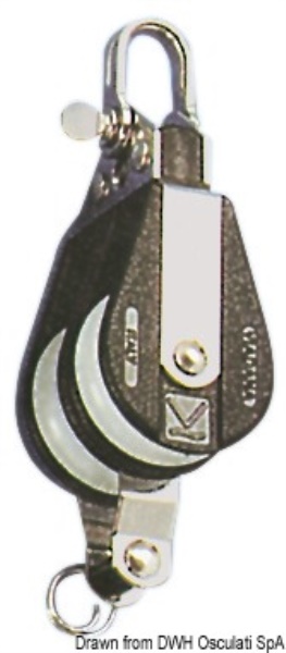 Osculati 55.105.00 Bozzello Plastinox 2 Pulegge Grillo Arricavo 8X34 bozzelli viadana hye e sea sure