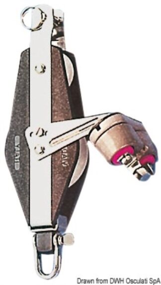 Osculati 55.111.01 Bozzello Plastinox 2 Pulegge Violino 10X45 Con Strozzascotte E Arrricavo bozzelli viadana hye e sea sure