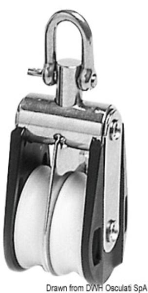 Osculati 55.120.16 Bozzello Offshore 2 Pulegge Fisso O Girevole A bozzelli viadana hye e sea sure