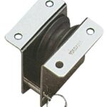 Osculati 55.240.05 Bozzello Inox Incasso 1 Puleggia 34X5 bozzelli di rinvio e per cavi metallici