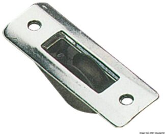 Osculati 55.241.04 Bozzello Inox Incasso 1 Puleggia 22X3 bozzelli di rinvio e per cavi metallici