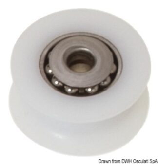 Osculati 55.244.01 Puleggia In Delrin Su Sfere Inox Mm 20 Ø 8 pulegge per bozzelli
