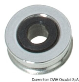 Osculati 55.247.01 Puleggia Inox Mm 16 Per Cime 5/2,5 Mm pulegge per bozzelli
