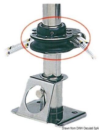 Osculati 55.502.00 Bozzello Per Rinvio Scotte Avvolgifiocco bozzelli di rinvio e per cavi metallici