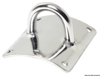 Osculati 60.137.34 Piastra Inox Seasure 8 Mm teste tangone e supporti