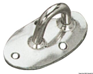 Osculati 60.147.30 Piastrina Inox teste tangone e supporti