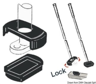 Osculati 60.237.60 Giunto Flessibile Prolunghe stick e maniglie per trapezio