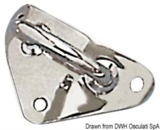 Osculati 60.530.80 Piastra Inox 55/60 Mm teste tangone e supporti
