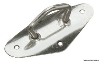 Osculati 60.530.90 Piastra Inox 70 Mm teste tangone e supporti