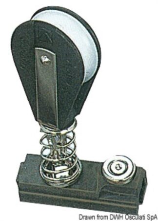 Osculati 61.594.01 Carrello Con Bozzello A Molla 25/26 Mm rotaie carrelli rinvii