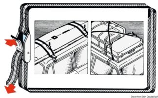 Osculati 63.324.40 Cinghia 25 Mm X 400 Cm cinghie di fissaggio