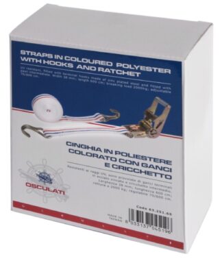 Osculati 63.251.65 Cinghie 40 Mm 650 Cm Heavy Duty cinghie di fissaggio