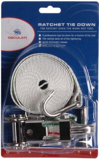 Osculati 63.252.02 Cinghia+Cricco 25 Mm X 400 Cm cinghie di fissaggio