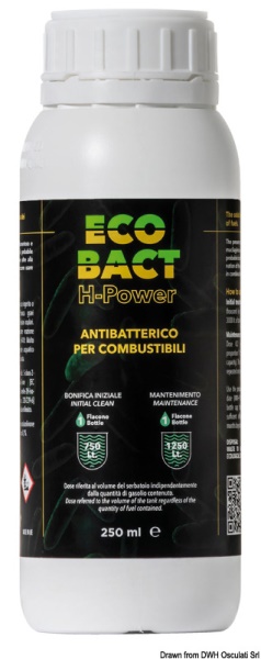 Osculati 65.049.03 Battericida Eco-Bact H-Power Per Gasolio 250 Ml additivi per motori