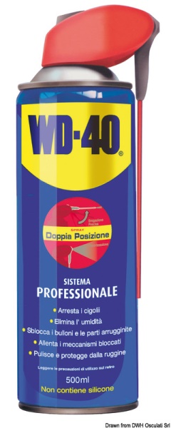 Osculati 65.280.12 Lubrificante Multiuso Wd-40 Professional 500Ml lubrificanti e duralac
