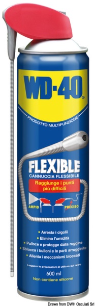 Osculati 65.280.13 Lubrificante Multiuso Wd-40 Flexible 600Ml lubrificanti e duralac