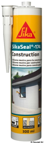 Osculati 65.418.02 Silicone Sigillante Sikaseal-174 Nero 300Ml sigillanti e adesivi