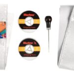 Osculati 65.527.02 Kit Pelle Bianco Per Ruota Timone occhioli bottoni coltelli