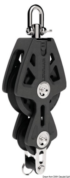 Osculati 68.334.51 Bozzello Synchro 50 Violino Arricavo bozzelli su puleggia lewmar serie synchro