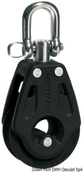 Osculati 68.401.31 Bozzello Control 30 Singolo bozzelli lewmar serie control con sfere in acciaio inox