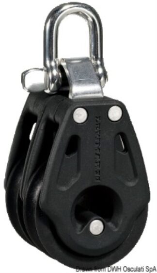 Osculati 68.402.31 Bozzello Control 30 Doppio bozzelli lewmar serie control con sfere in acciaio inox