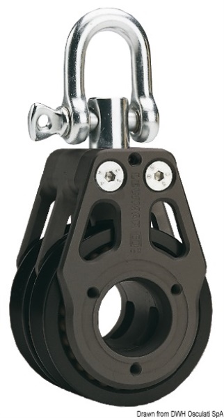 Osculati 68.512.60 Bozzello Racing 60 Doppio Carichi Elevati bozzelli racing e racing high load lewmar