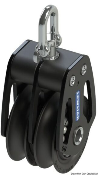 Osculati 68.602.50 Bozzello Htx 50 Doppio bozzelli lewmar htx in alluminio