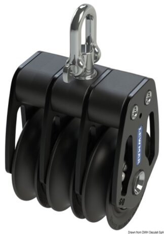 Osculati 68.603.60 Bozzello Htx 60 Triplo bozzelli lewmar htx in alluminio