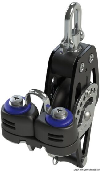 Osculati 68.609.50 Bozzello Htx 50 Singolo Arricavo Strozzatore bozzelli lewmar htx in alluminio