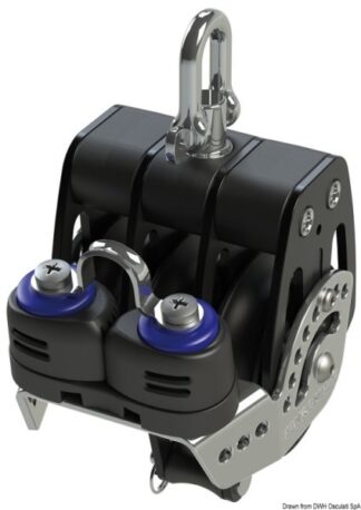 Osculati 68.610.60 Bozzello Htx 60 Triplo Arricavo Strozzatore bozzelli lewmar htx in alluminio