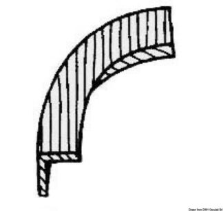 Osculati 71.029.00 Angolo Convesso Per 71.028.00 complementi per profili