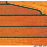 Osculati 71.101.30 Listello Teak Per Ponti 60X10x2000 Mm liste per ponti arc in teak