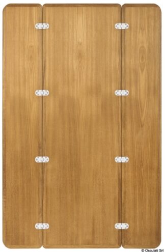 Osculati 71.203.10 Tavolo Teak Pieghevole Senza Bordo 125X80 piano tavolo arc per colonnina barche a vela