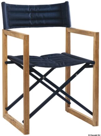 Osculati 71.325.01 Sedia Pieghevole Teak Arc The Square Blu Navy sedia pieghevole arc the square in teak e alluminio