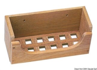 Osculati 71.328.20 Contenitore Detergenti Doccia 265X120x108 Mm portaoggetti arc in teak