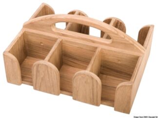 Osculati 71.374.06 Portabicchieri Arc 6 Posti portaoggetti arc in teak